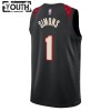Camiseta Niños Portland Trail Blazers Anfernee Simons 2023-24 Nike City Edition Negro Swingman